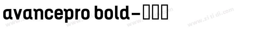 avancepro bold字体转换